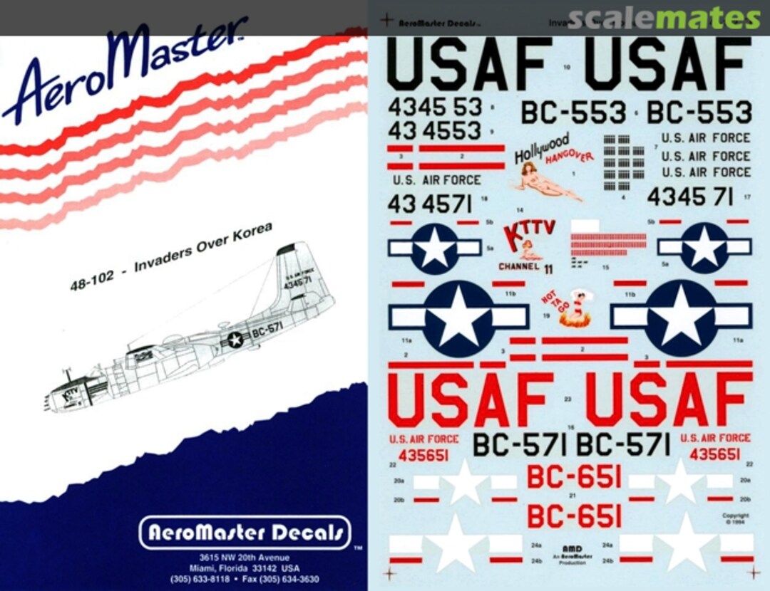 Boxart Invaders Over Korea 48-102 AeroMaster Boxart Invaders Over Korea 48-102 AeroMaster