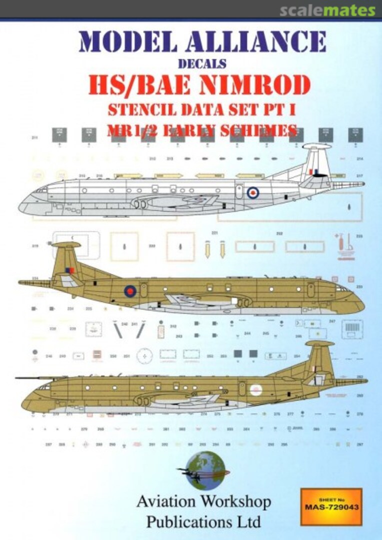 Boxart HS/BAe Nimrod Stencil Data Set Pt.1 MAS-729043 Model Alliance Boxart HS/BAe Nimrod Stencil Data Set Pt.1 MAS-729043 Model Alliance