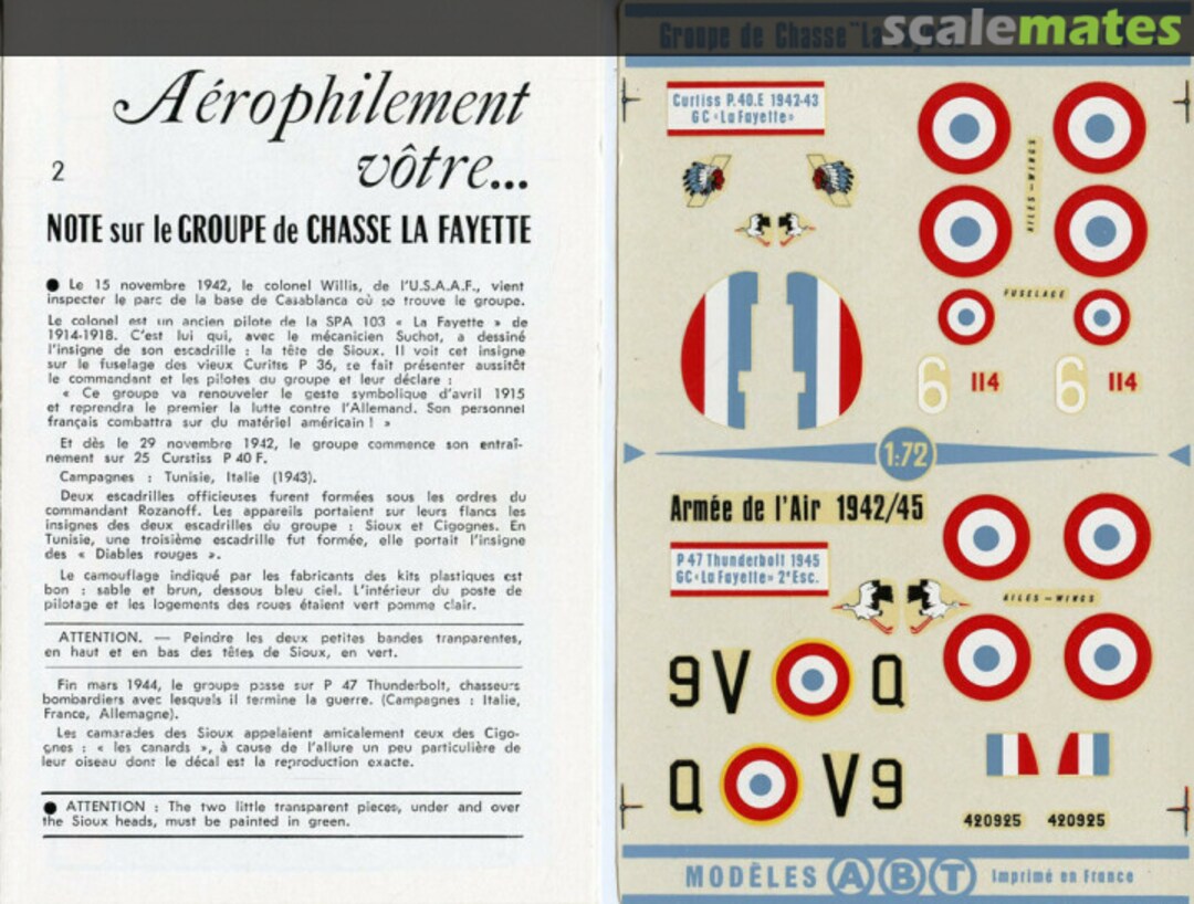 Boxart Groupe de Chasse "La Fayette" 2 ABT Decals Boxart Groupe de Chasse "La Fayette" 2 ABT Decals