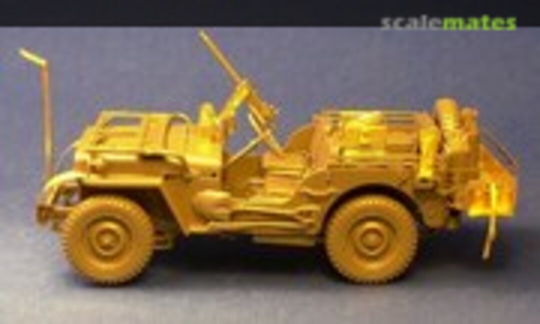 1:35 M48 dash gun mount and accessories + rear stowage rack + SCR510 radio set for US WWII 1/4 ton 4x4 truck (Minor GM35011) GM35011