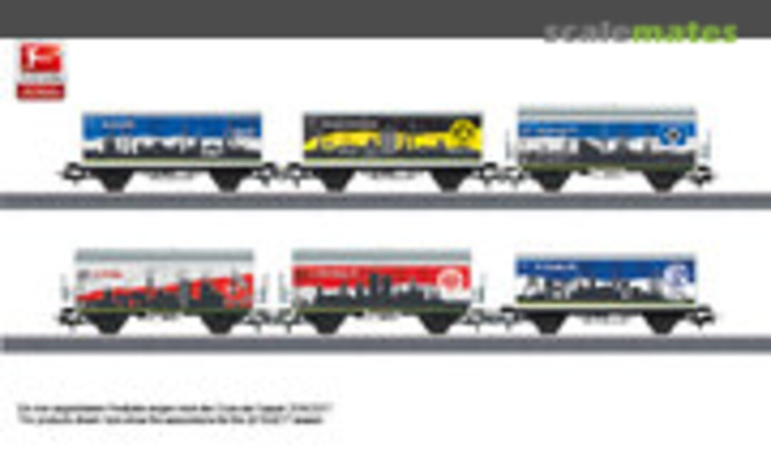 6pc Bundesliga freight car set - set #2 (Märklin 44813)