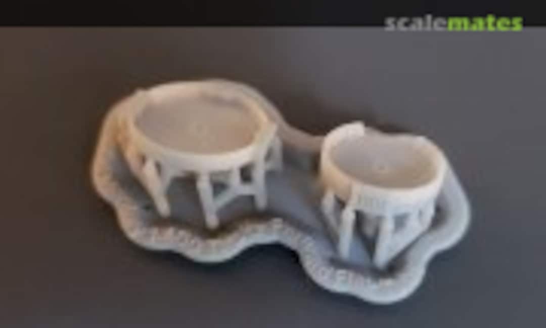 1:400 Tirpitz Forward Flak Tubs (Model Monkey 400-Tirpitz Flak Tubs-2) 400-Tirpitz Flak Tubs-2