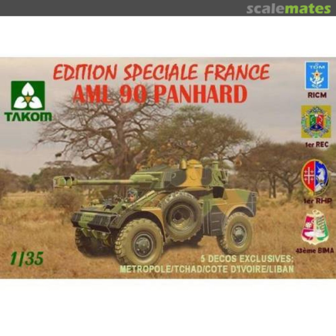 Boxart AML-90 édition spéciale ARMEE FRANCAISE 2077 S Takom Boxart AML-90 édition spéciale ARMEE FRANCAISE 2077 S Takom