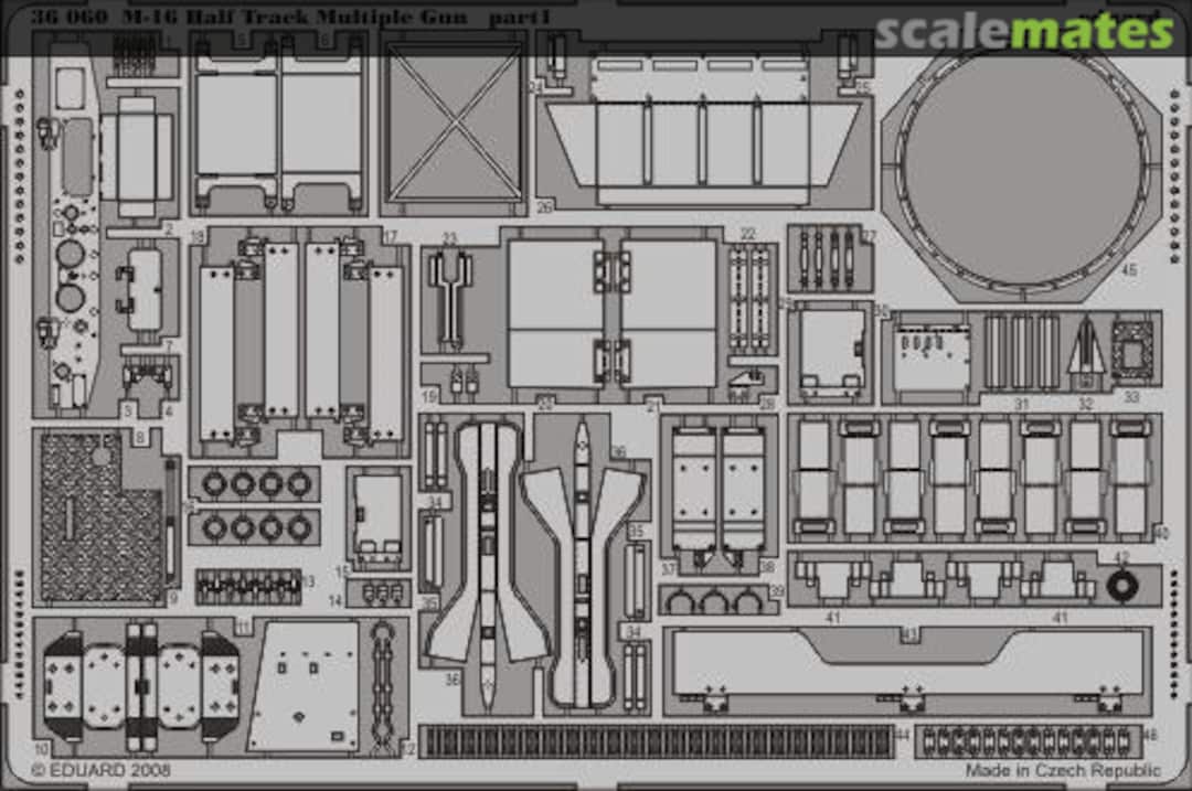 Boxart M-16 Half Track Multiple Gun 36060 Eduard Boxart M-16 Half Track Multiple Gun 36060 Eduard