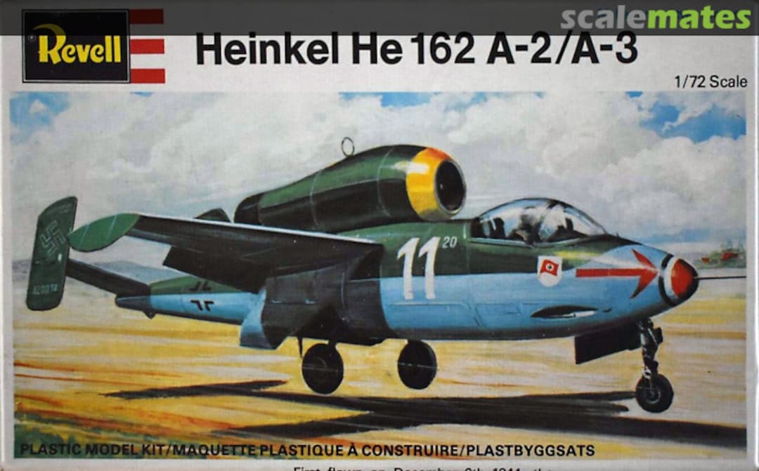 Boxart Heinkel He 162 A-2/A-3 H-80 Revell (Great Britain) Boxart Heinkel He 162 A-2/A-3 H-80 Revell (Great Britain)