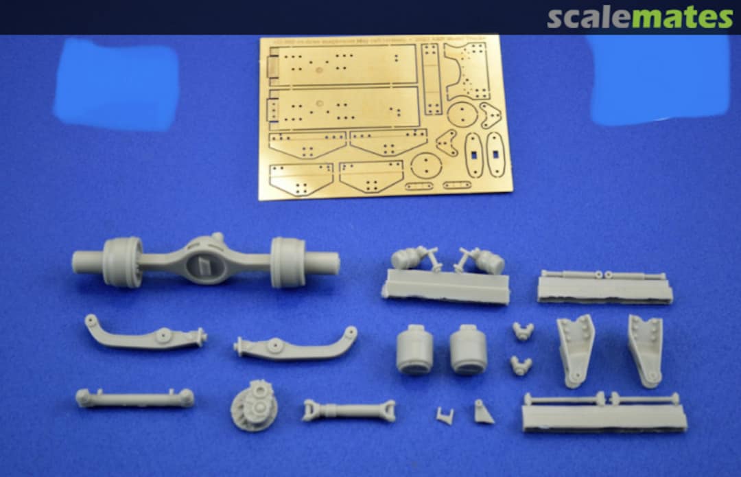 Boxart Tri-drive AD-390 suspension (day cab) For Aussie Titan ANMT 163 A&N Model Trucks Boxart Tri-drive AD-390 suspension (day cab) For Aussie Titan ANMT 163 A&N Model Trucks