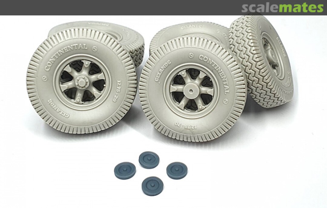 Boxart 9t Vomag road wheels set with spare (weighted) type 1 AFVs35-050 Pimp my Miniatures Boxart 9t Vomag road wheels set with spare (weighted) type 1 AFVs35-050 Pimp my Miniatures