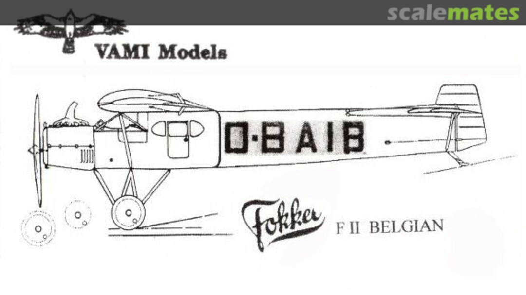 Boxart Fokker F.II VAMI Models Boxart Fokker F.II VAMI Models