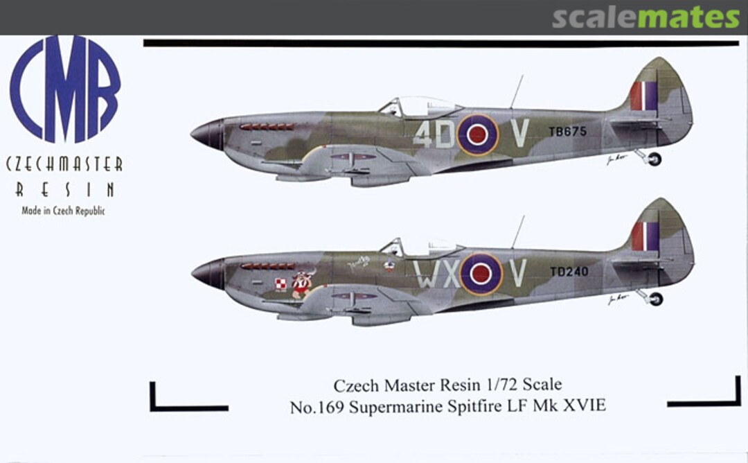 Boxart Supermarine Spitfire LF Mk.XVIE 1169 CMR Boxart Supermarine Spitfire LF Mk.XVIE 1169 CMR