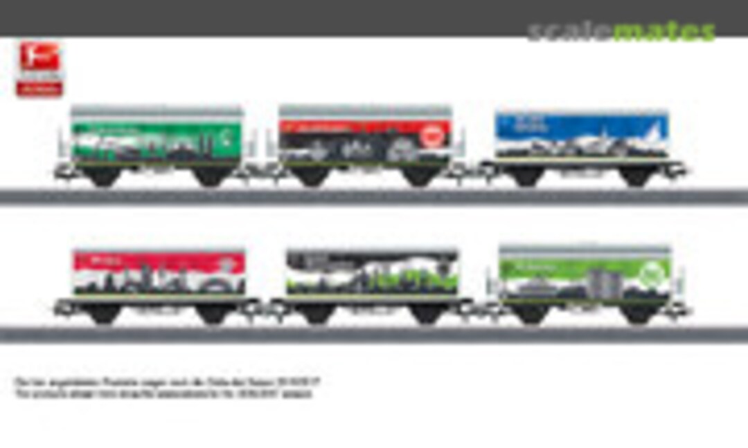 6pc Bundesliga freight car set - set #3 (Märklin 44814)