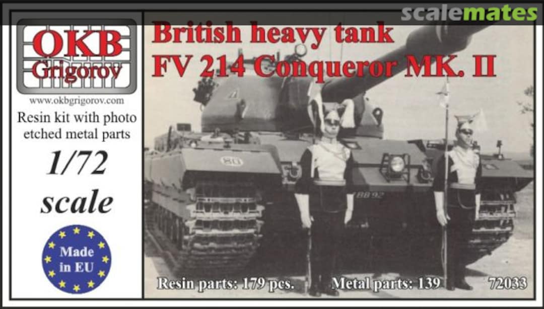 Boxart British Heavy Tank FV214 Conqueror Mk. II 72033 OKB Grigorov Boxart British Heavy Tank FV214 Conqueror Mk. II 72033 OKB Grigorov
