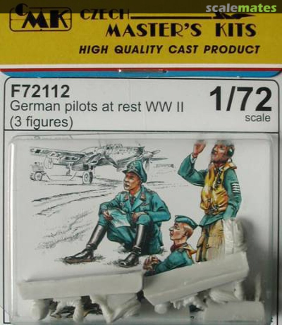 Boxart German pilots at rest WW II F72112 CMK