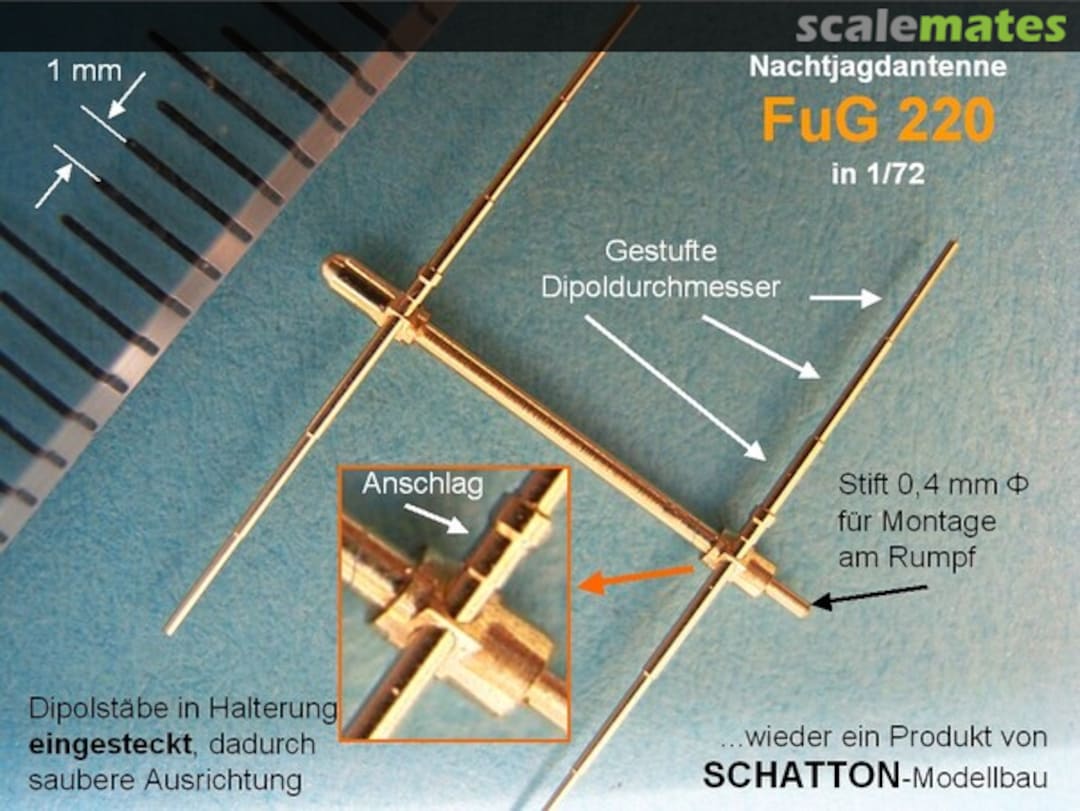 Boxart Nachtjagdantenne FuG 220 7268 Schatton Modellbau Boxart Nachtjagdantenne FuG 220 7268 Schatton Modellbau