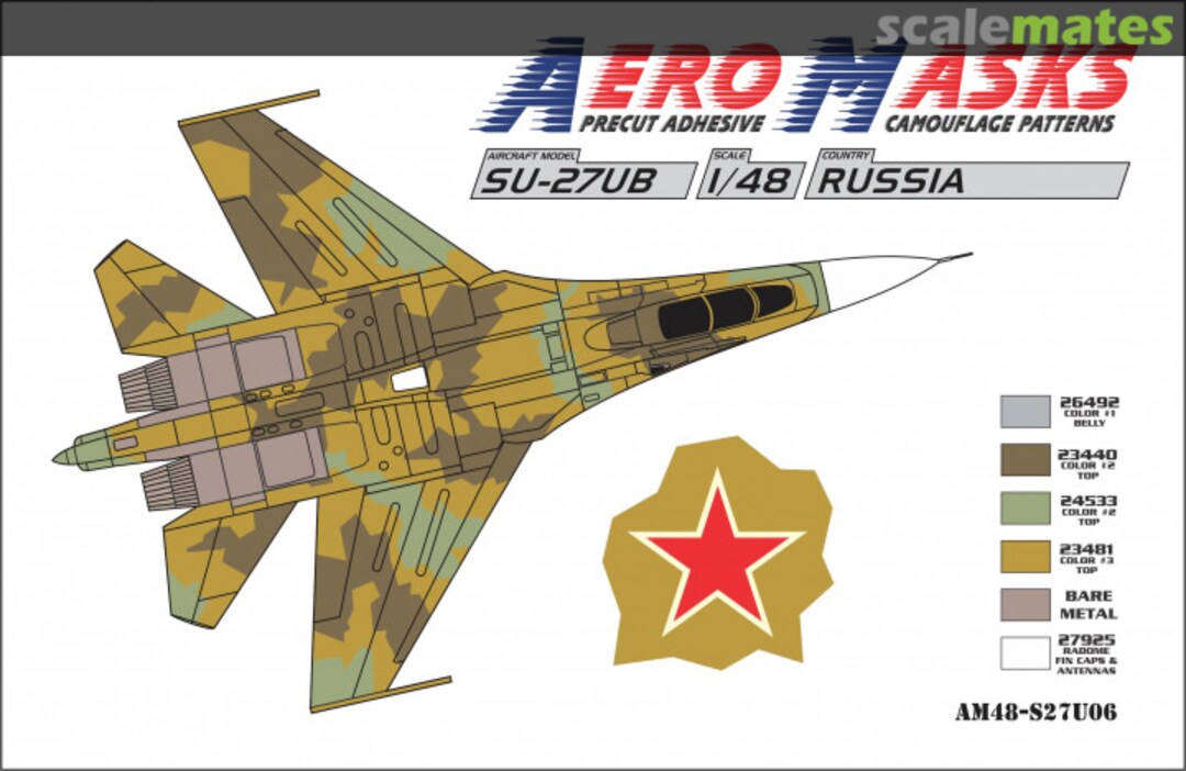 Boxart Su-27UB Russia AM48-S27U06 AeroMasks Boxart Su-27UB Russia AM48-S27U06 AeroMasks
