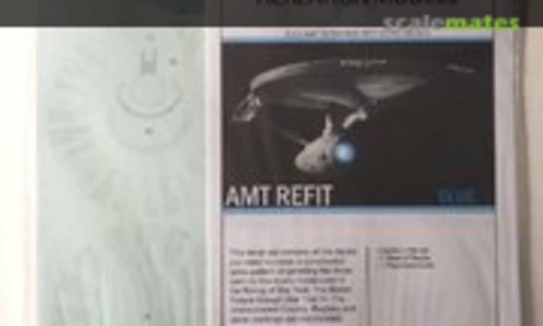 1:537 Enterprise Refit Aztec Decals (Acreation Models AMTREFIT BLUE) AMTREFIT BLUE