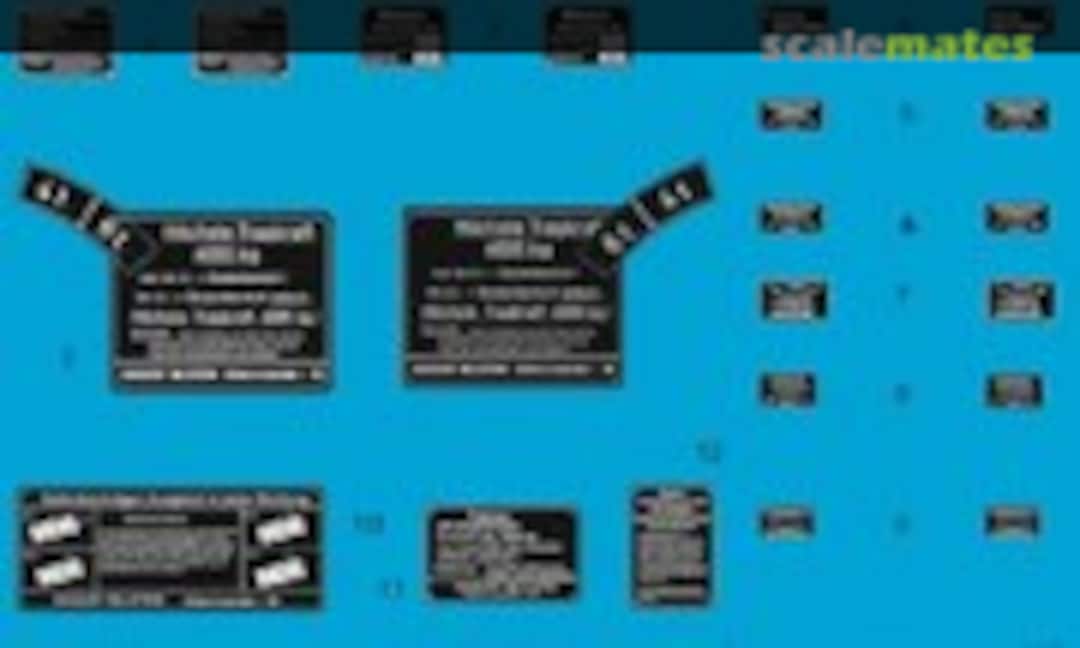 1:16 Beschriftung für Bilsteinkran Typ G07.04 (Peddinghaus-Decals 16 3778) 16 3778