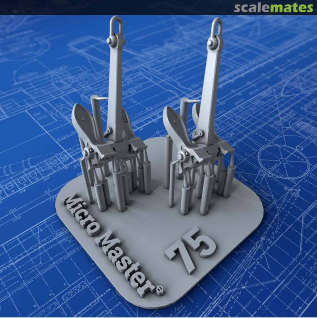 Boxart Byers Stockless 75cwt Anchors MM1561P Micro Master Boxart Byers Stockless 75cwt Anchors MM1561P Micro Master