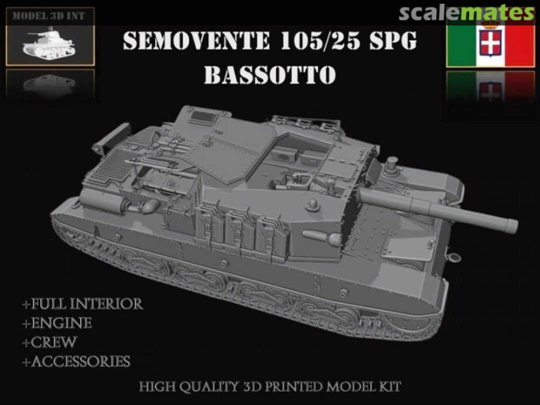 Boxart Semovente 105/25 SPG Bassotto IT72RE29 MODEL 3D INT Boxart Semovente 105/25 SPG Bassotto IT72RE29 MODEL 3D INT
