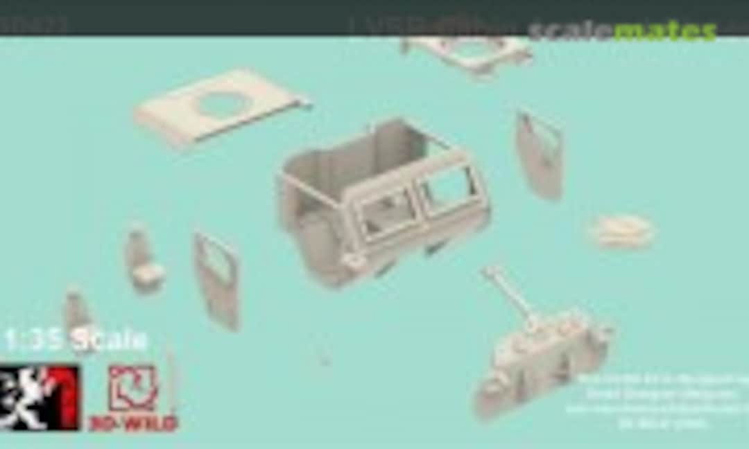 1:35 LVSR Cabin Armored (3D-Wild SD423) SD423