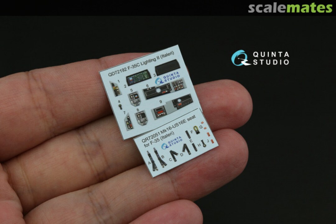 Contents F-35C Lighting II interior 3D decals QD72192 Quinta Studio