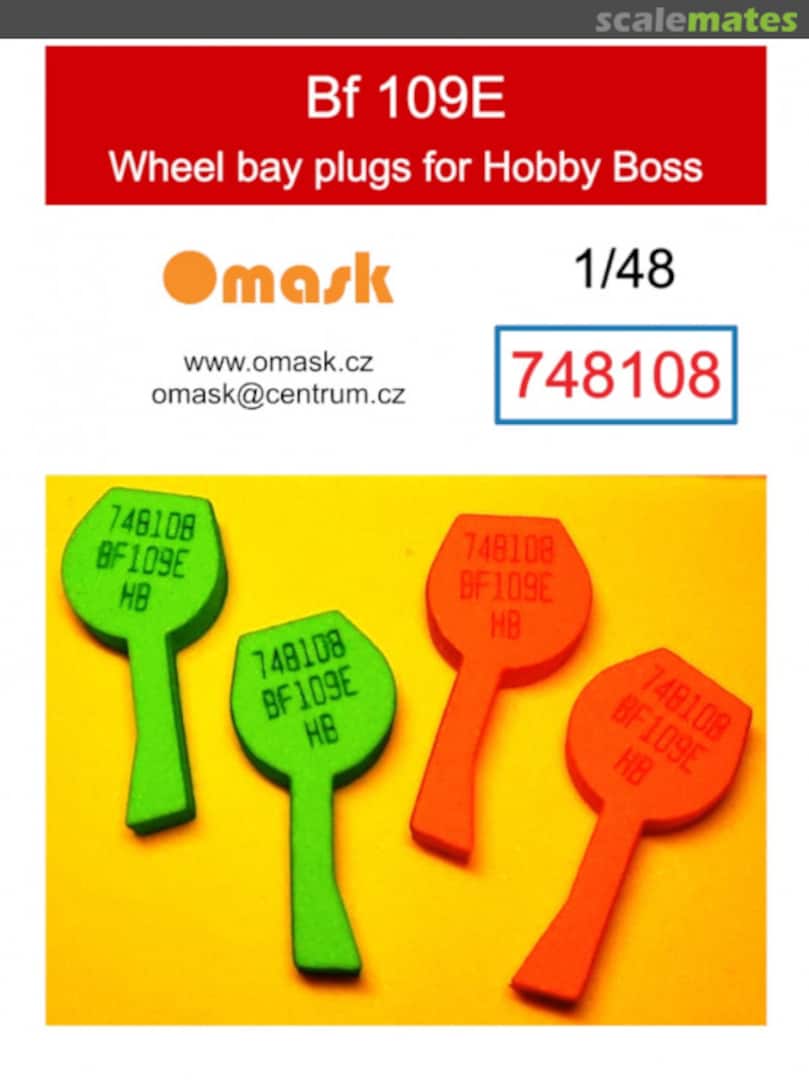 Boxart Messerschmitt Bf-109 E - Wheel Bay Plugs (for Hobby Boss Kits) 748108 Omask