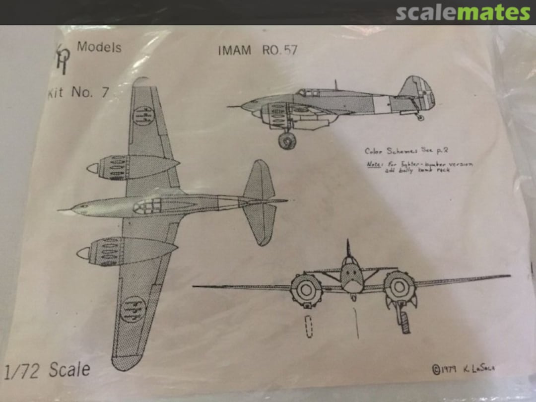 Boxart IMAM Ro.57 7 KPL Models Boxart IMAM Ro.57 7 KPL Models