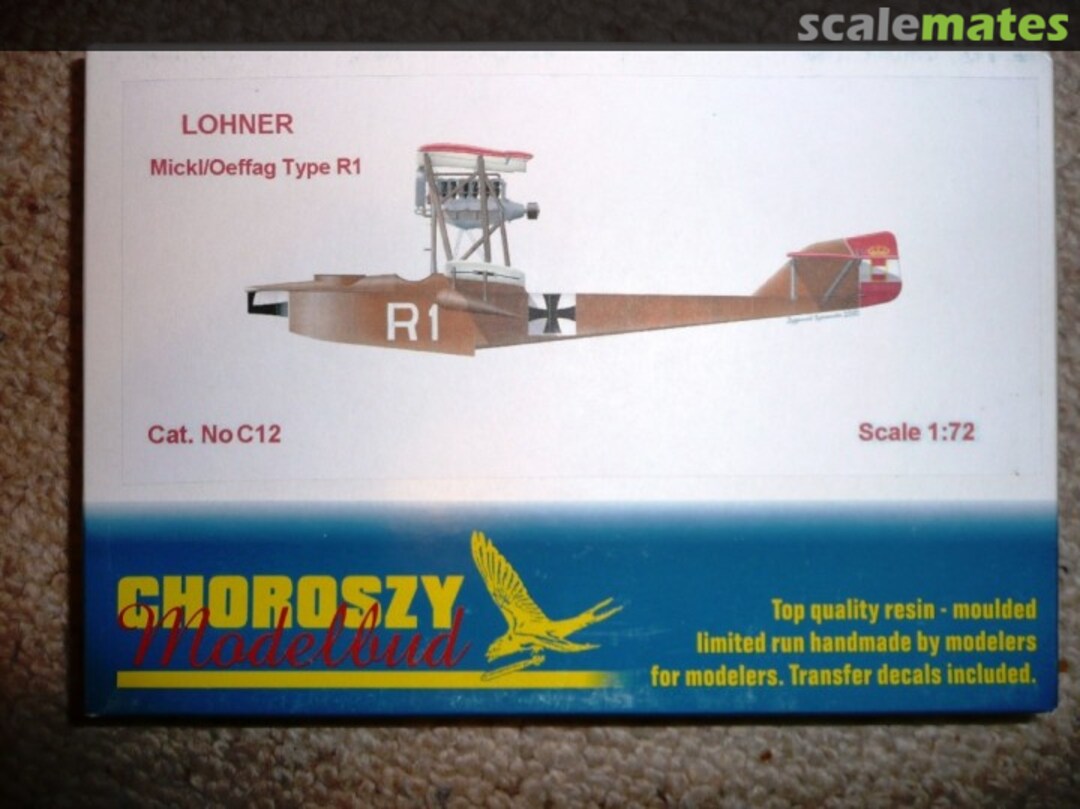 Boxart Lohner Mickl/Oeffag Type R1 C12 Choroszy Modelbud Boxart Lohner Mickl/Oeffag Type R1 C12 Choroszy Modelbud