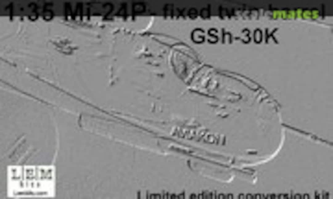 1:35 GSh-30K fixed twin-barrel gun for the helicopter Mi-24P (LEM Kits A35004)