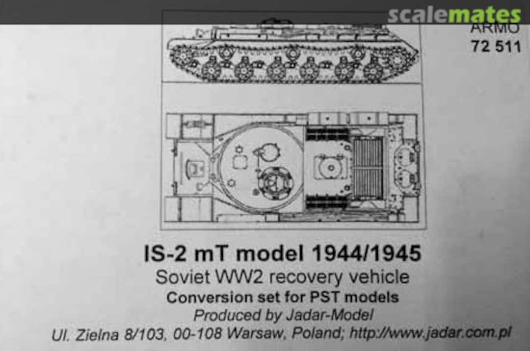Boxart IS-2 mT model 1944/1945 72511 Armo Boxart IS-2 mT model 1944/1945 72511 Armo