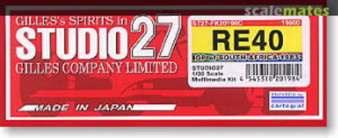 Boxart Renault RE40 ST27-FK20198 Studio27