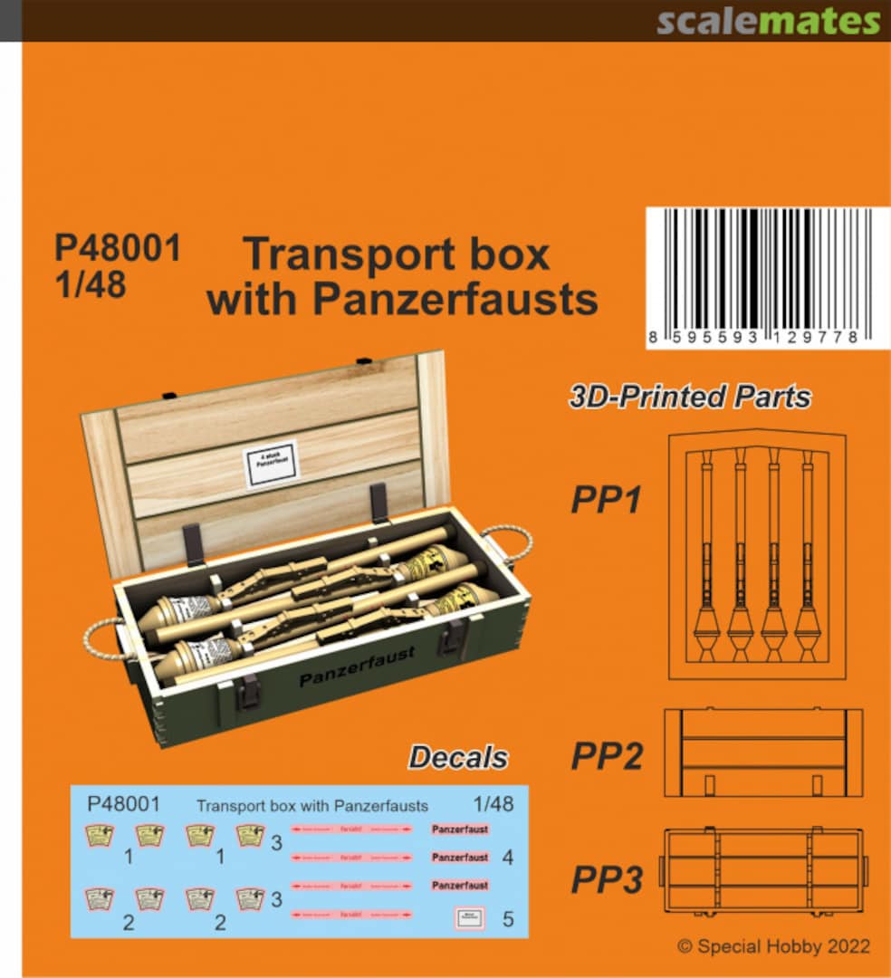 Boxart Transport box with Panzerfausts P48001 CMK