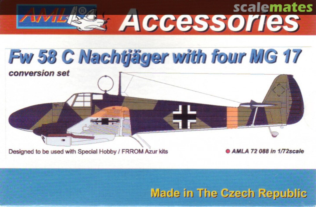 Boxart Fw 58 C Nachtjäger with four MG 17 AMLA 72 088 AML Boxart Fw 58 C Nachtjäger with four MG 17 AMLA 72 088 AML