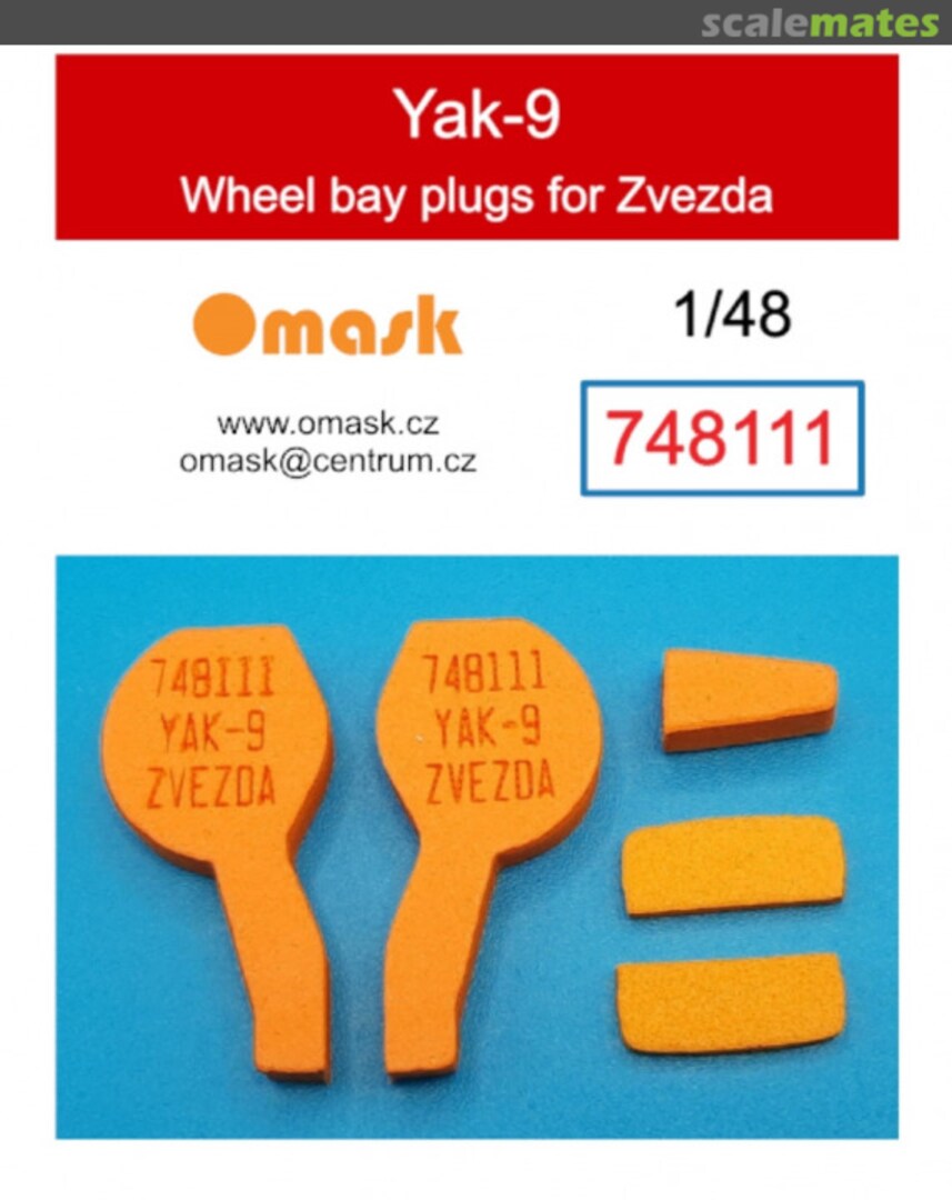Boxart Yakovlev Yak-9 - Wheel Bay Plugs (for Zvezda Kits) 748111 Omask Boxart Yakovlev Yak-9 - Wheel Bay Plugs (for Zvezda Kits) 748111 Omask