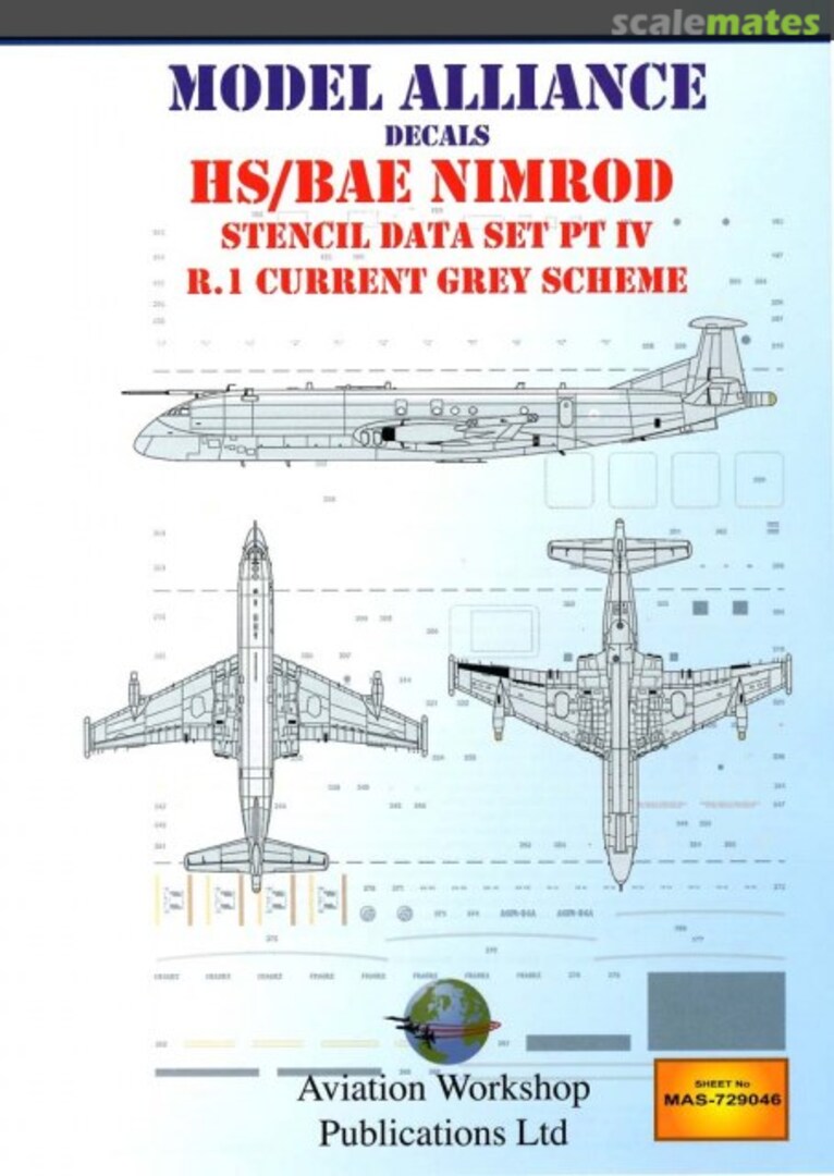 Boxart HS/BAe Nimrod Stencil Data Set Pt.4 MAS-729046 Model Alliance