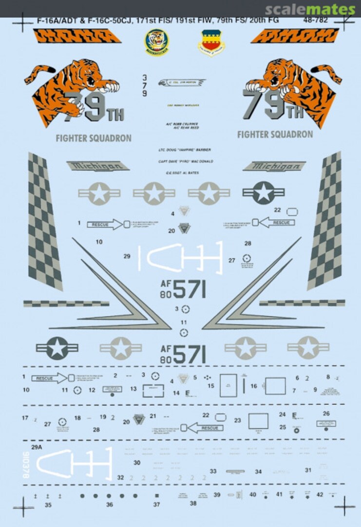 Boxart F-16A/ADT & F-16C-50CJ Falcon 48-782 SuperScale International Boxart F-16A/ADT & F-16C-50CJ Falcon 48-782 SuperScale International