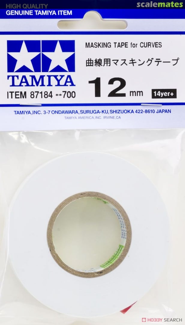 Boxart Masking Tape for Curves 12mm 87184 Tamiya Boxart Masking Tape for Curves 12mm 87184 Tamiya