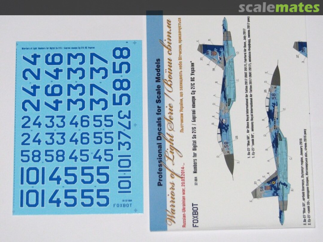Boxart Numbers for Digital Su-27S 32-004 Foxbot Boxart Numbers for Digital Su-27S 32-004 Foxbot