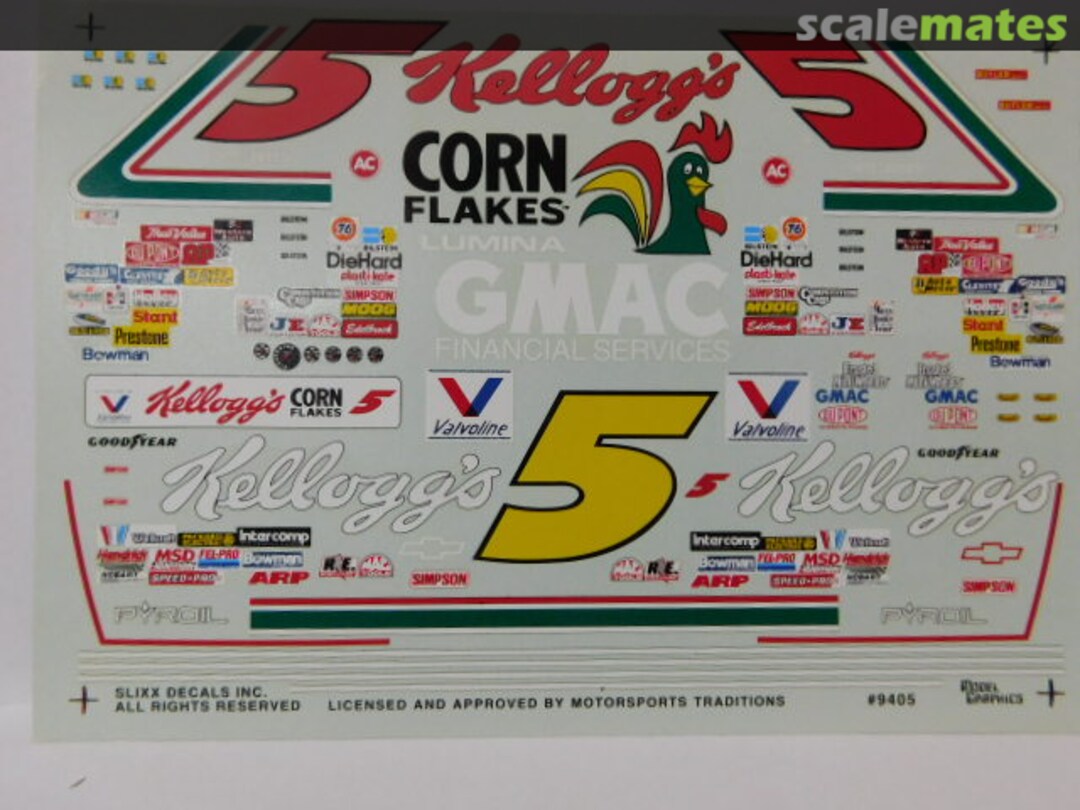 Boxart Terry Labonte #5 Kellogg's Corn Flakes / GMAC 1994 Chevrolet Lumina SLX-9405 Slixx Decals Boxart Terry Labonte #5 Kellogg's Corn Flakes / GMAC 1994 Chevrolet Lumina SLX-9405 Slixx Decals