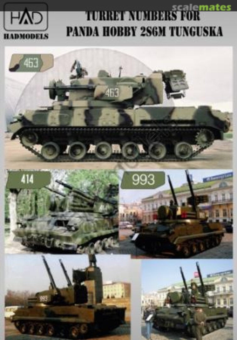 Boxart Turret Numbers for Panda Hobby 2S6M Tunguska 035017 HADmodels Boxart Turret Numbers for Panda Hobby 2S6M Tunguska 035017 HADmodels