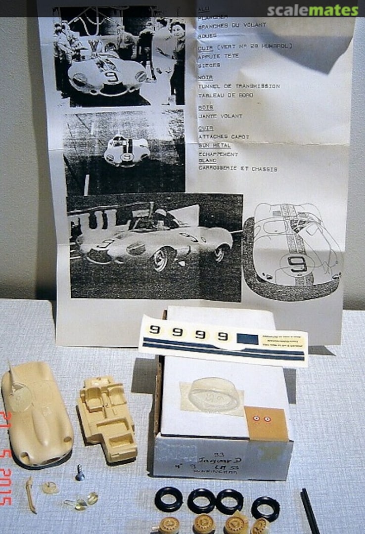 Boxart Jaguar D-Type #XKD 507 Cunningham K93 Automany Boxart Jaguar D-Type #XKD 507 Cunningham K93 Automany