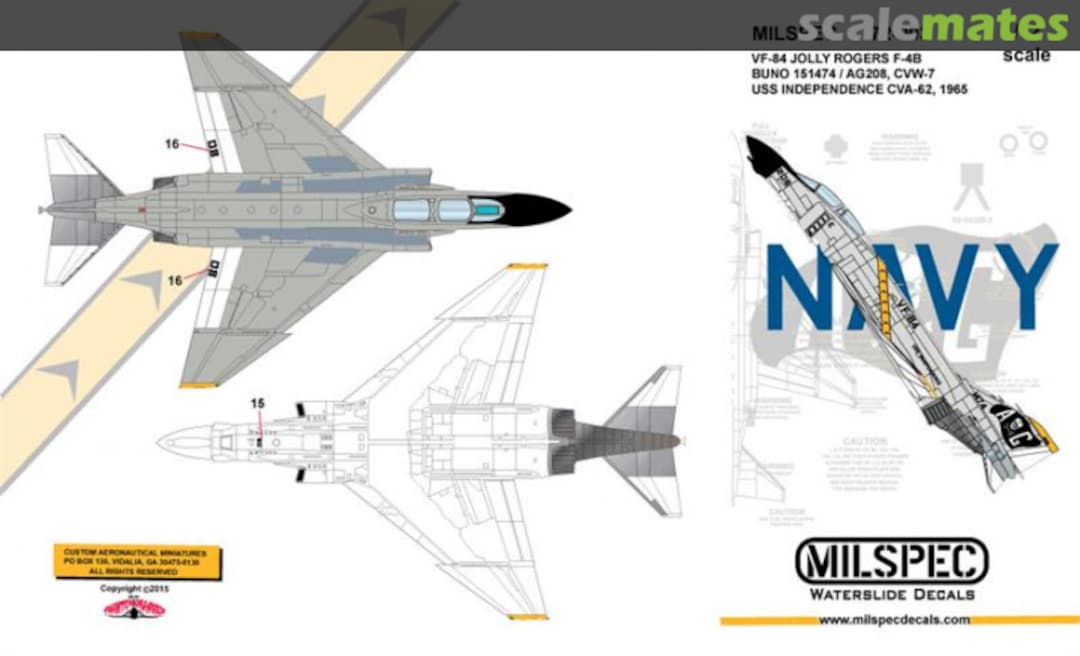 Boxart McDonnell Douglas F-4 Phantom II 72-003 Milspec Boxart McDonnell Douglas F-4 Phantom II 72-003 Milspec