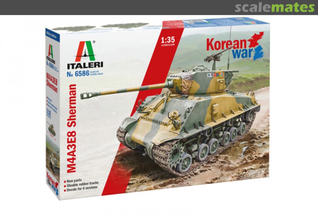 Boxart M4A3E8 Sherman 6586 Italeri Boxart M4A3E8 Sherman 6586 Italeri