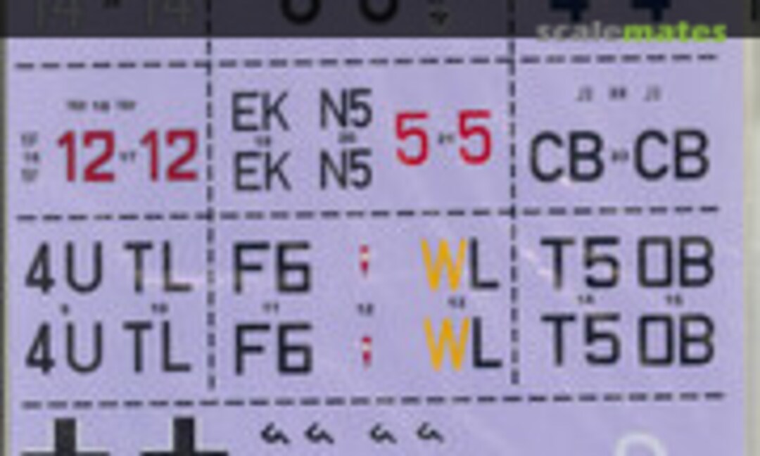 1:72 Messerschmitt Bf 109 (Authentic Decals 72-39)