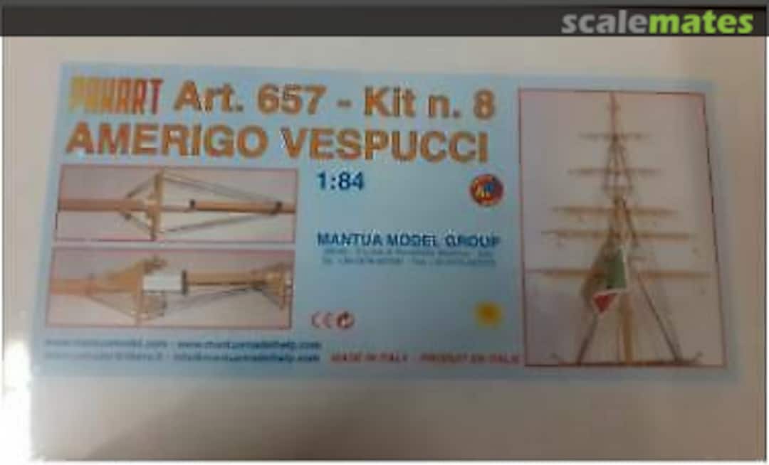 Boxart Amerigo Vespucci (Kit #8) 657 Mantua Model