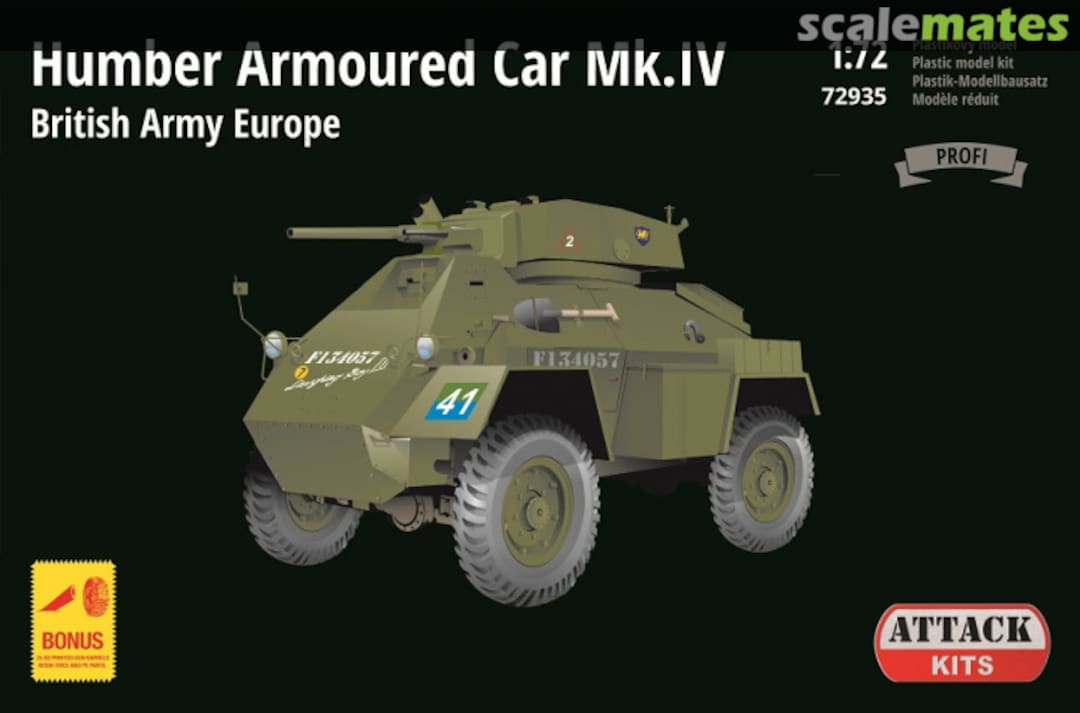 Boxart Humber Armoured Car Mk. IV 72935 Attack Hobby Kits Boxart Humber Armoured Car Mk. IV 72935 Attack Hobby Kits