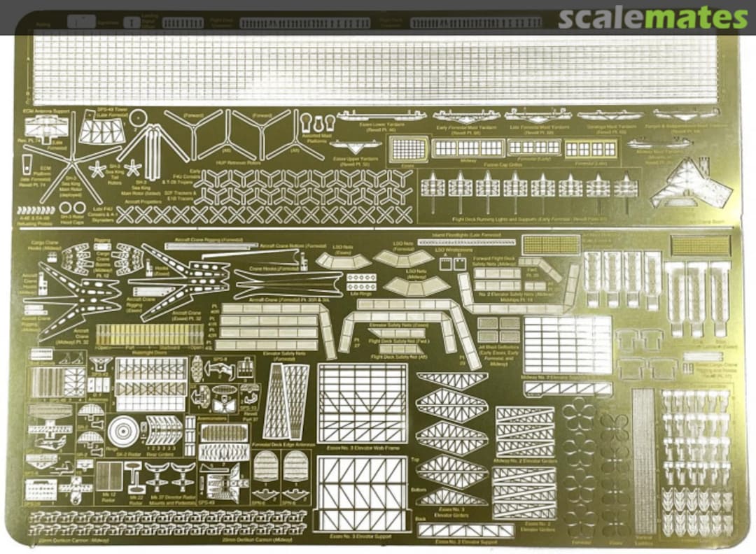Boxart Midway 1:547, Essex 1:530, Forrestal 1:542 PE detail set GMM-540-06 Gold Medal Models Boxart Midway 1:547, Essex 1:530, Forrestal 1:542 PE detail set GMM-540-06 Gold Medal Models