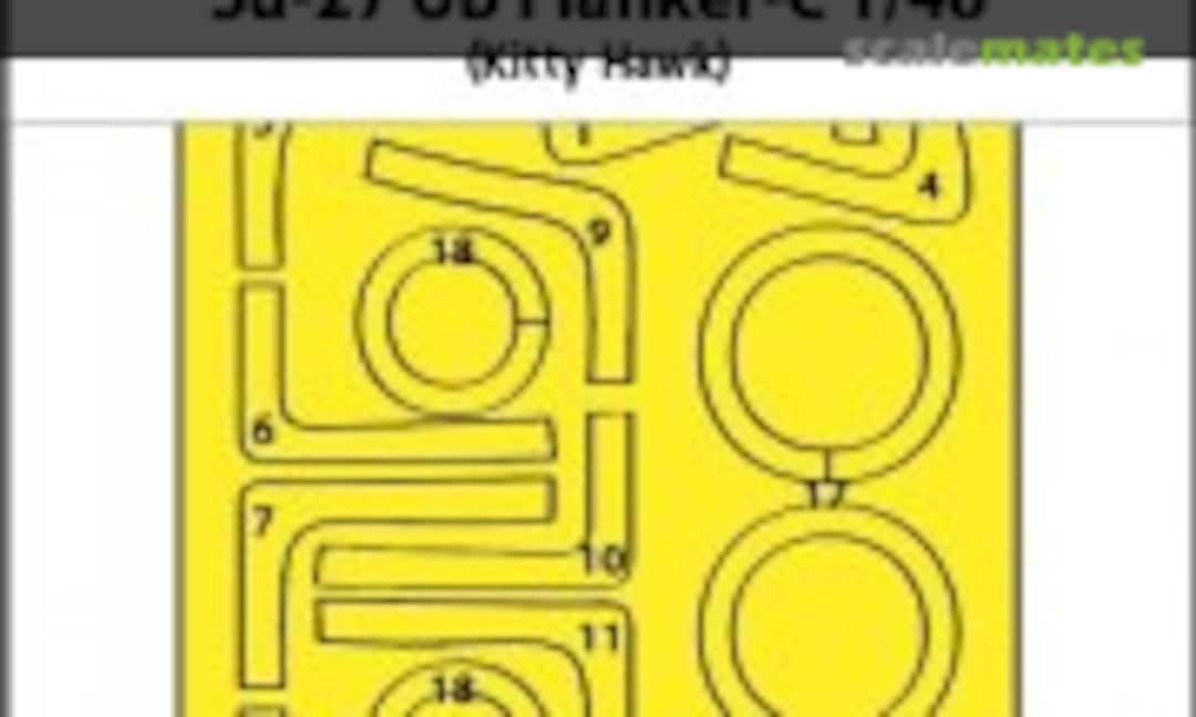 1:48 Su-27UB Flanker-C one-sided express fit mask (ASK 200-M48235) 200-M48235