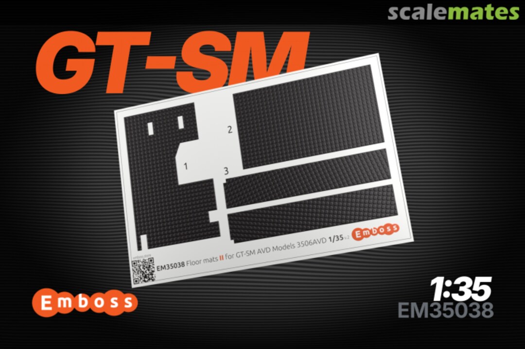 Boxart GT-SM Mats, Circles interior 3D decals EM35038 Embase Boxart GT-SM Mats, Circles interior 3D decals EM35038 Embase
