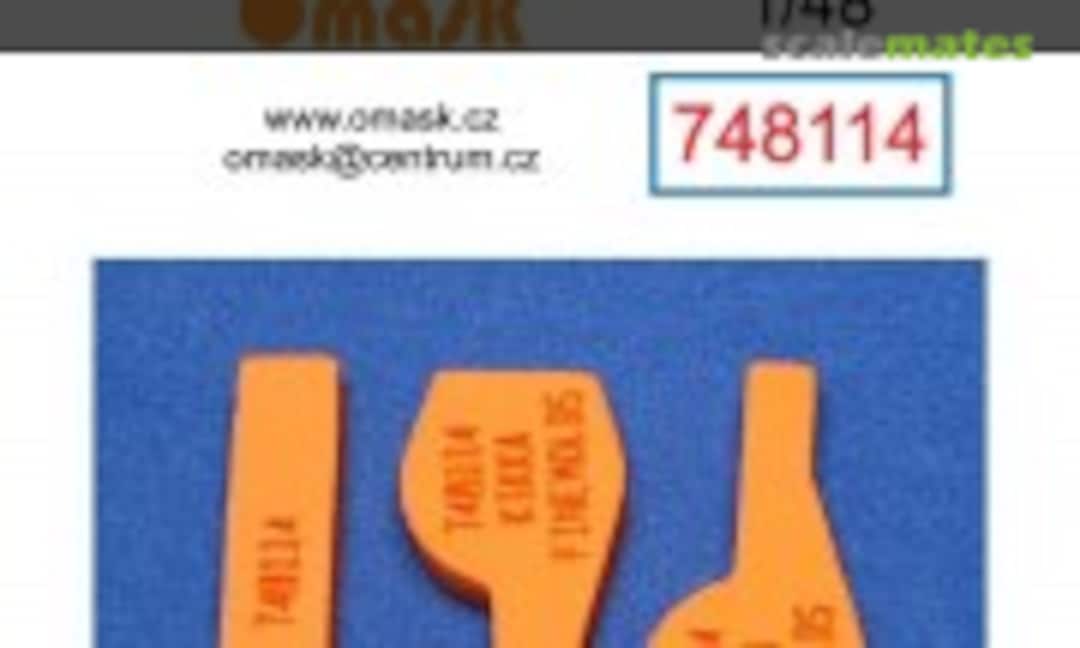 1:48 Nakajima Kikka - Wheel Bay Plugs (for Finemolds Kits) (Omask 748114) 748114