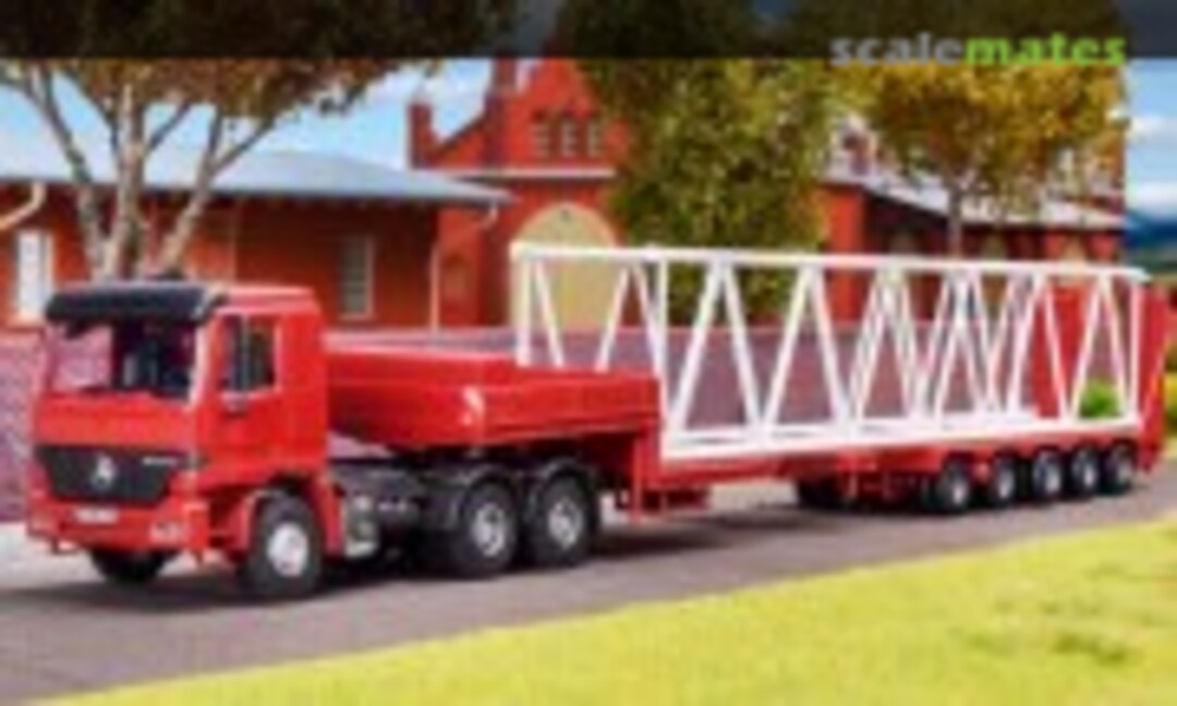 GOLDHOFER 5-achs Tiefbettkombinationmit Beladung (Kibri 15710)